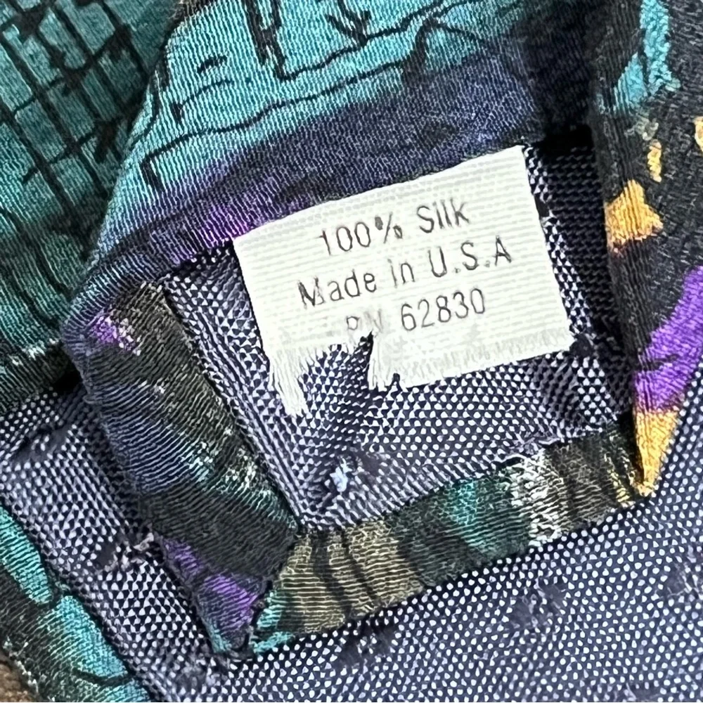 J. Garcia Rare Dead Stock Silk Necktie Bold Abstract Vintage Grateful Dead Core